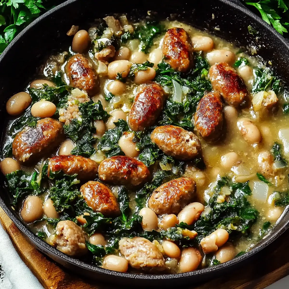White Bean Sausage Skillet