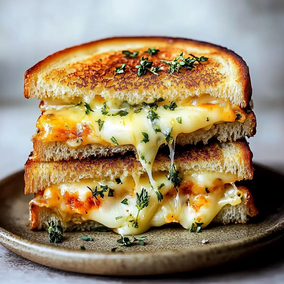 Gourmet Grilled Cheese Sandwich