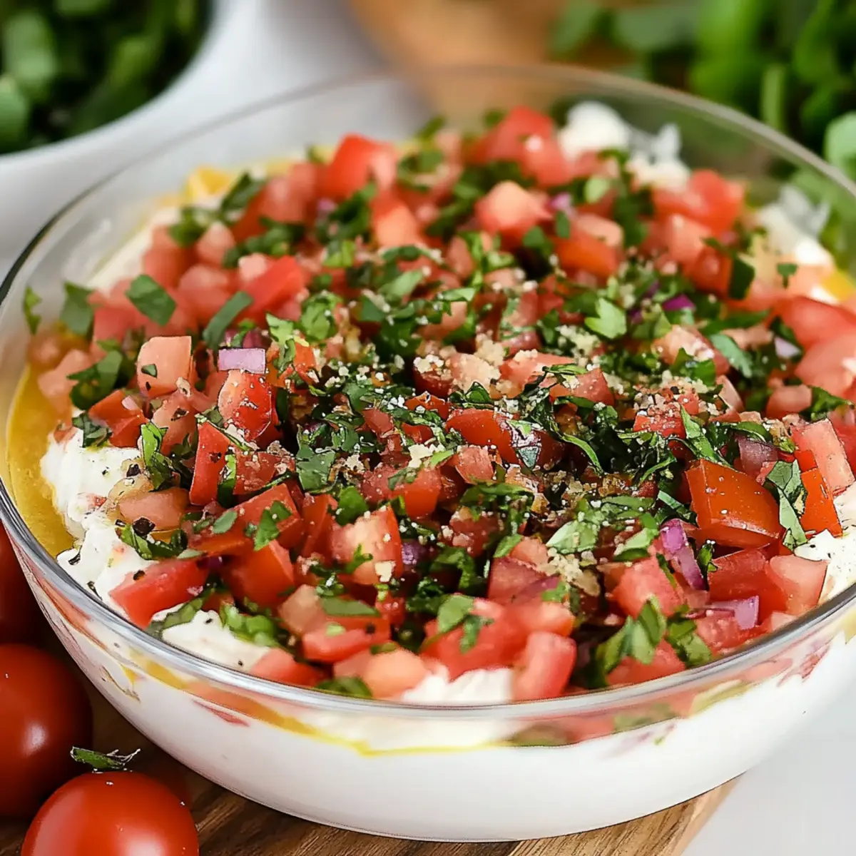 Bruschetta Dip Recipe Perfect for Parties