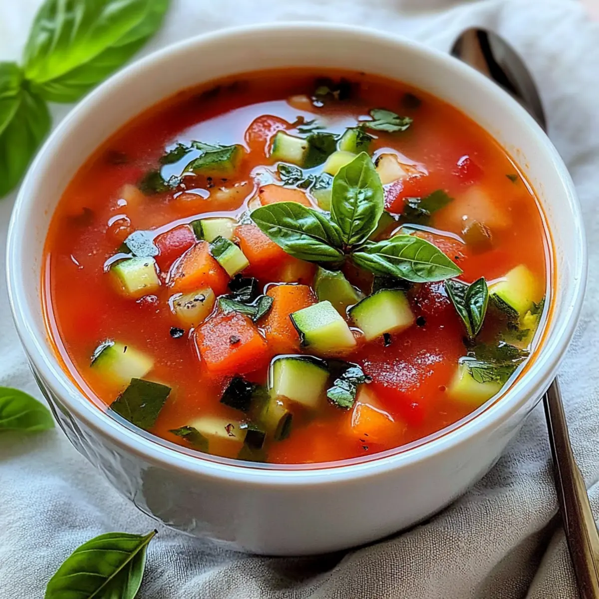 Tomato Basil Vegetable Soup