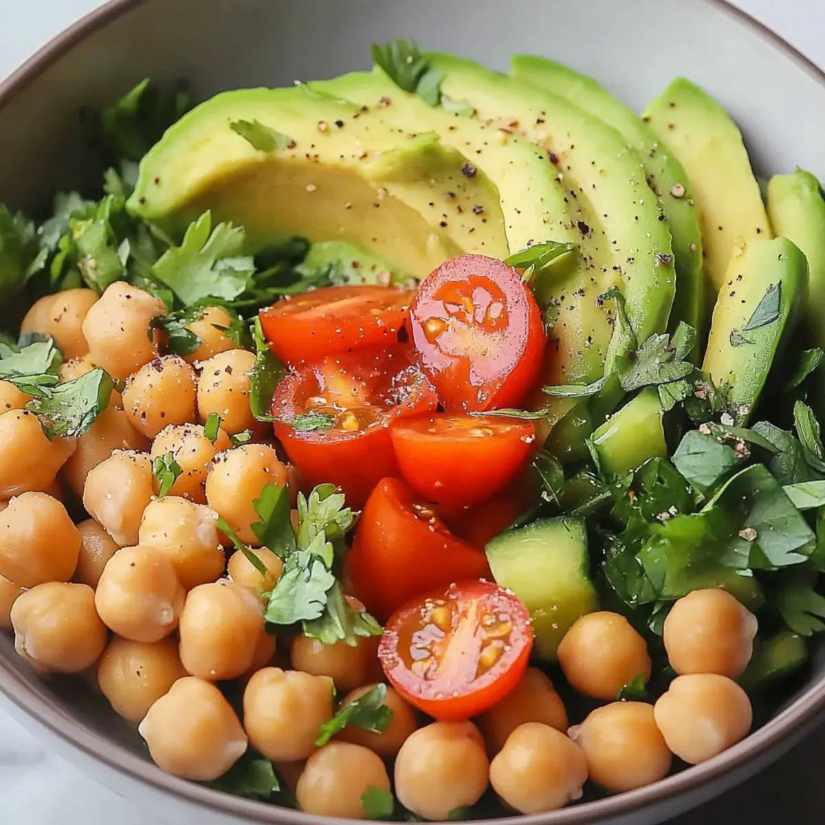 Avocado Chickpea Bowl