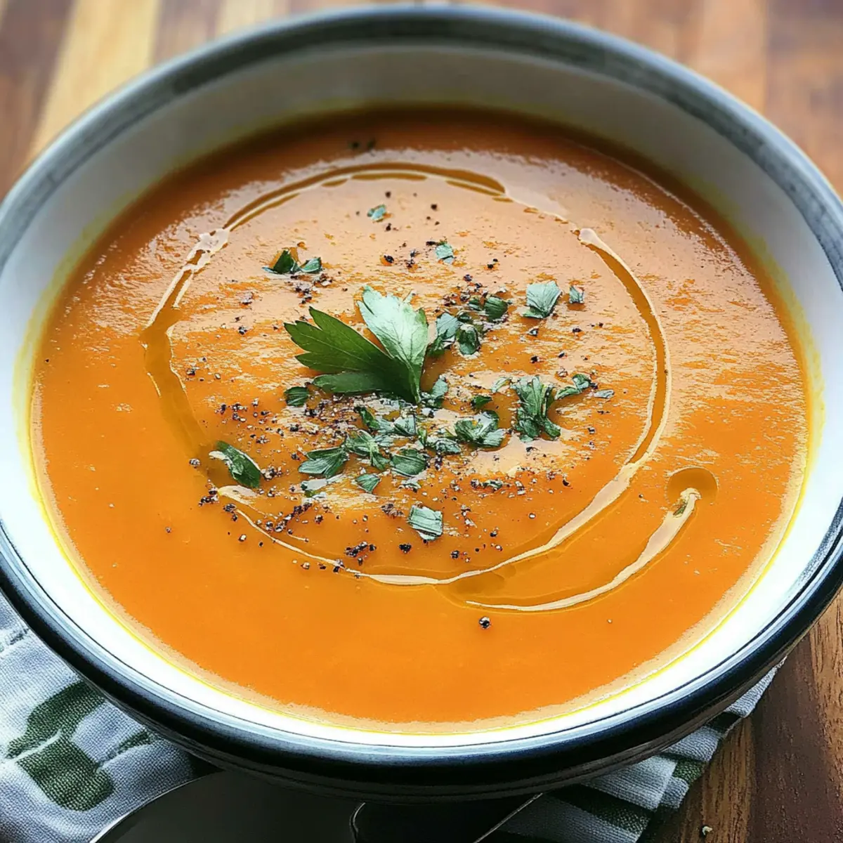 Carrot Ginger Coconut-Free Soup