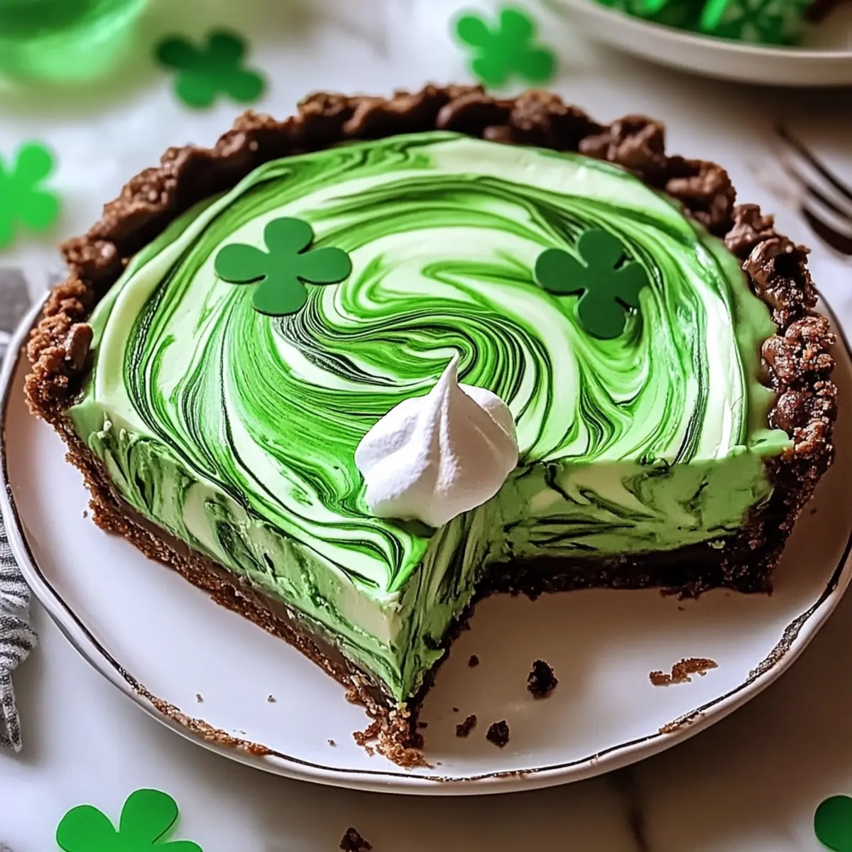Shamrock Swirl Pie
