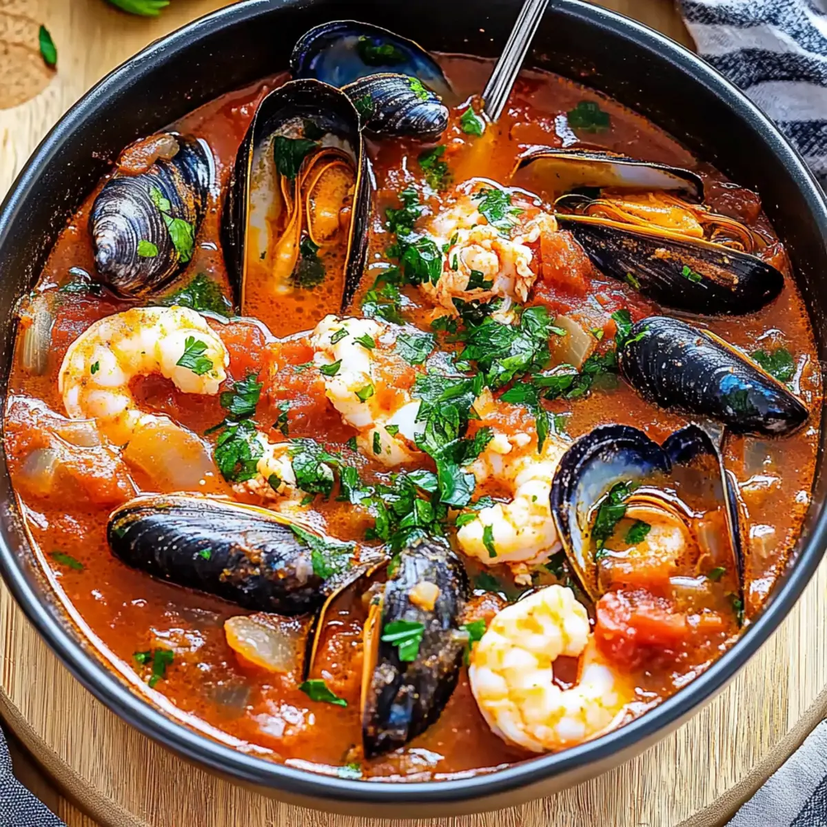 Rustic Seafood Soup Zuppa di Pesce