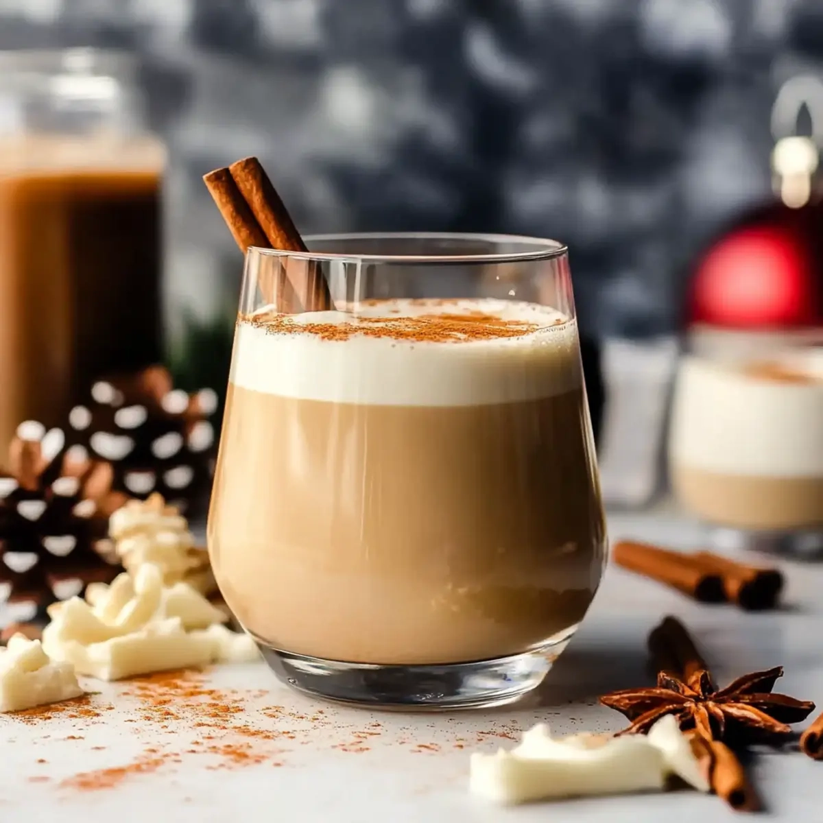 Cinnamon-Spiced Eggnog White Russian