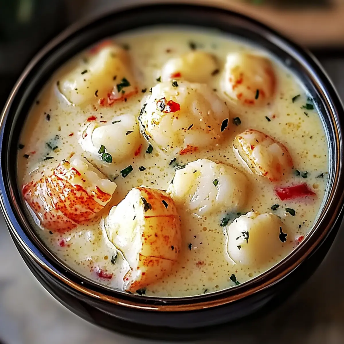 Creamy Lobster & Scallop Chowder
