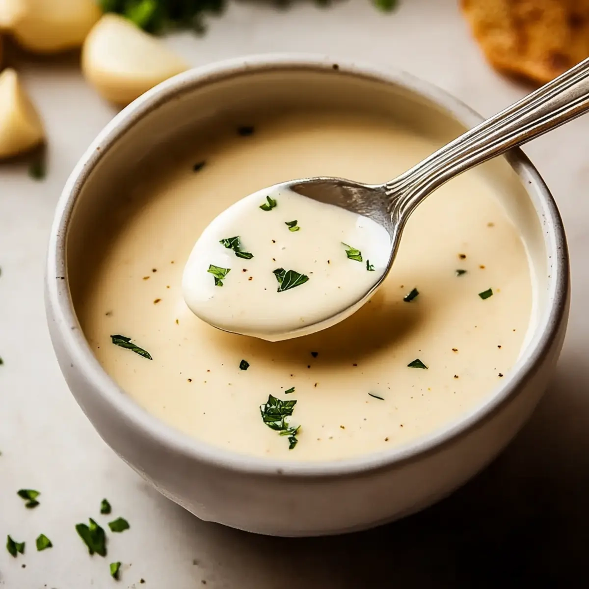 Classic Creamy Garlic Sauce Recipe
