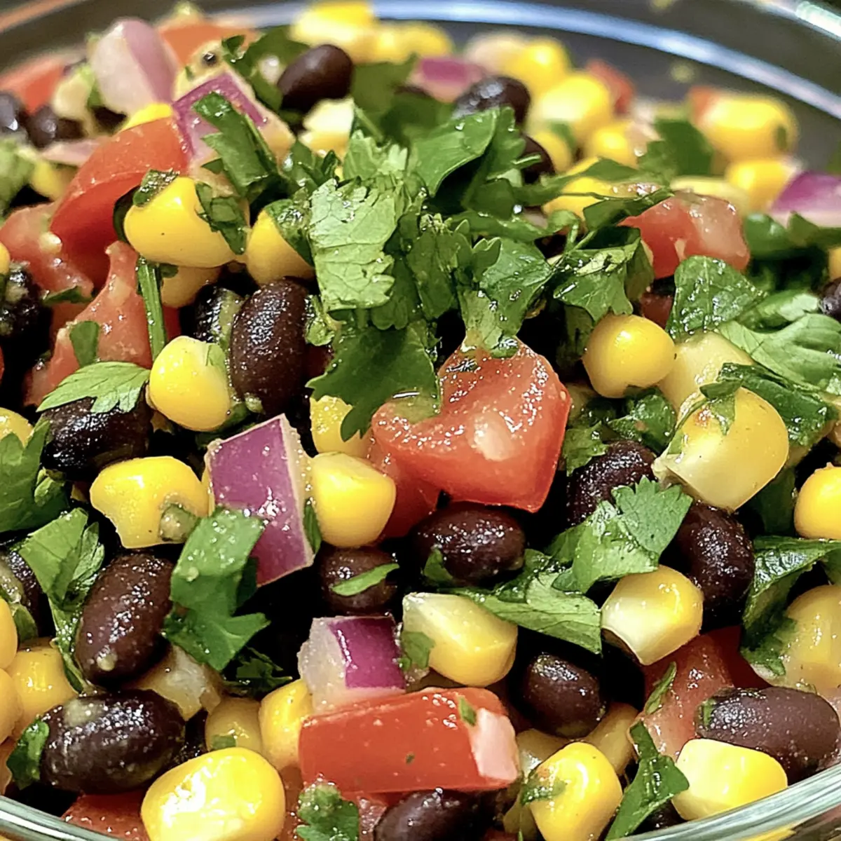Black Bean Corn Cilantro Salad