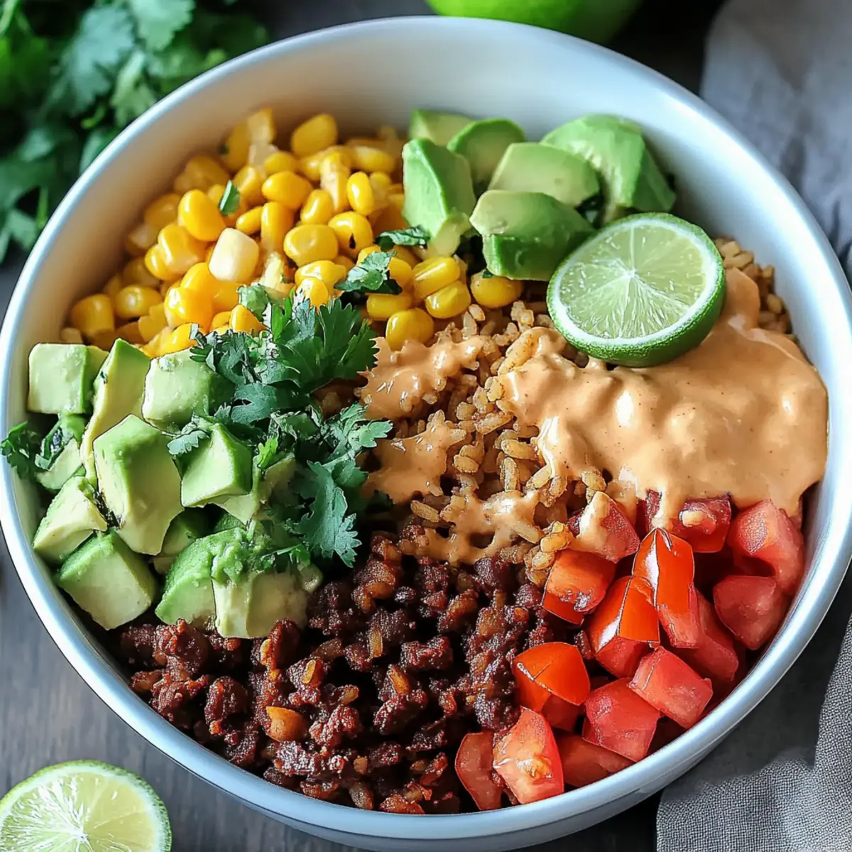 Easy Taco Rice Bowl