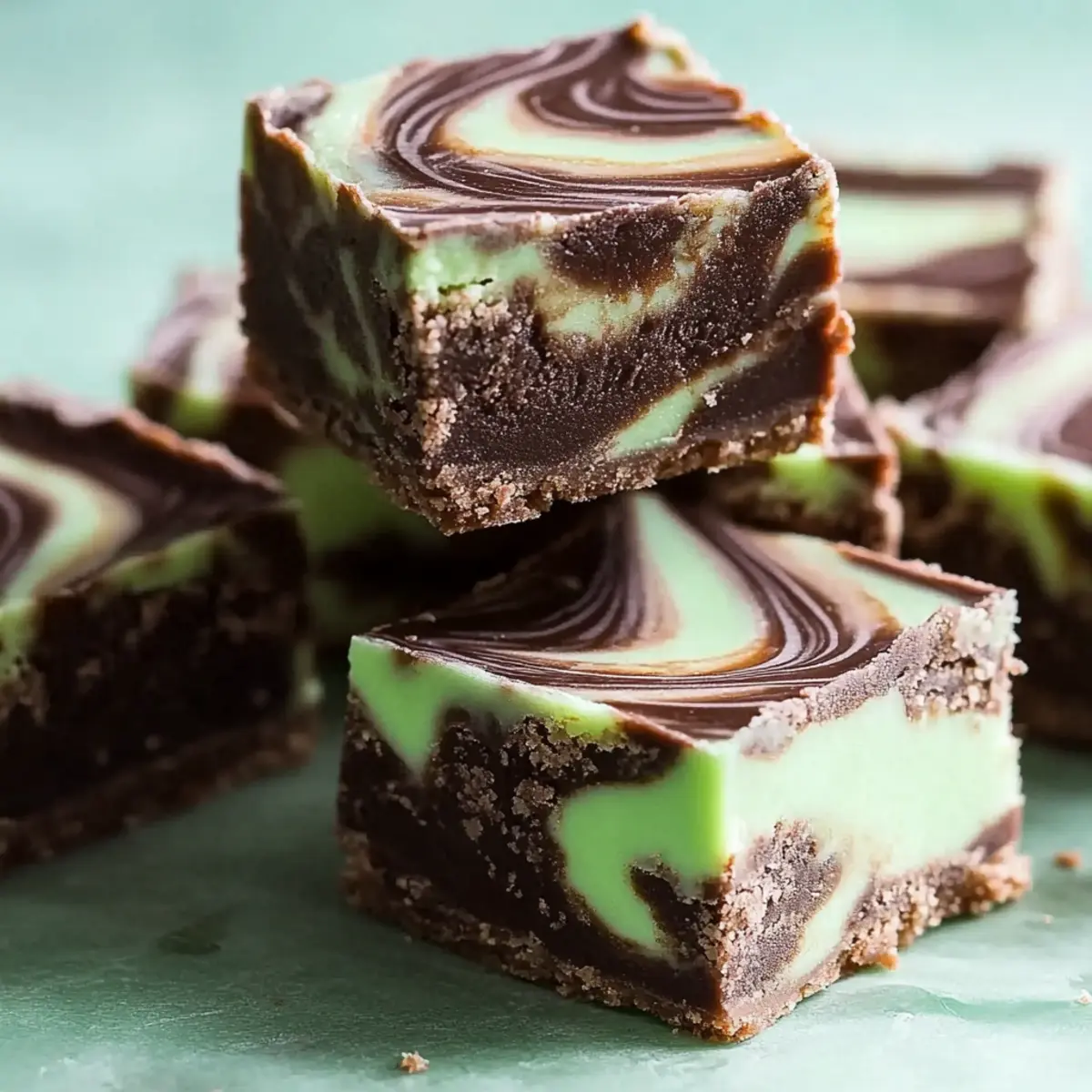 Mint Brownie Swirl Fudge