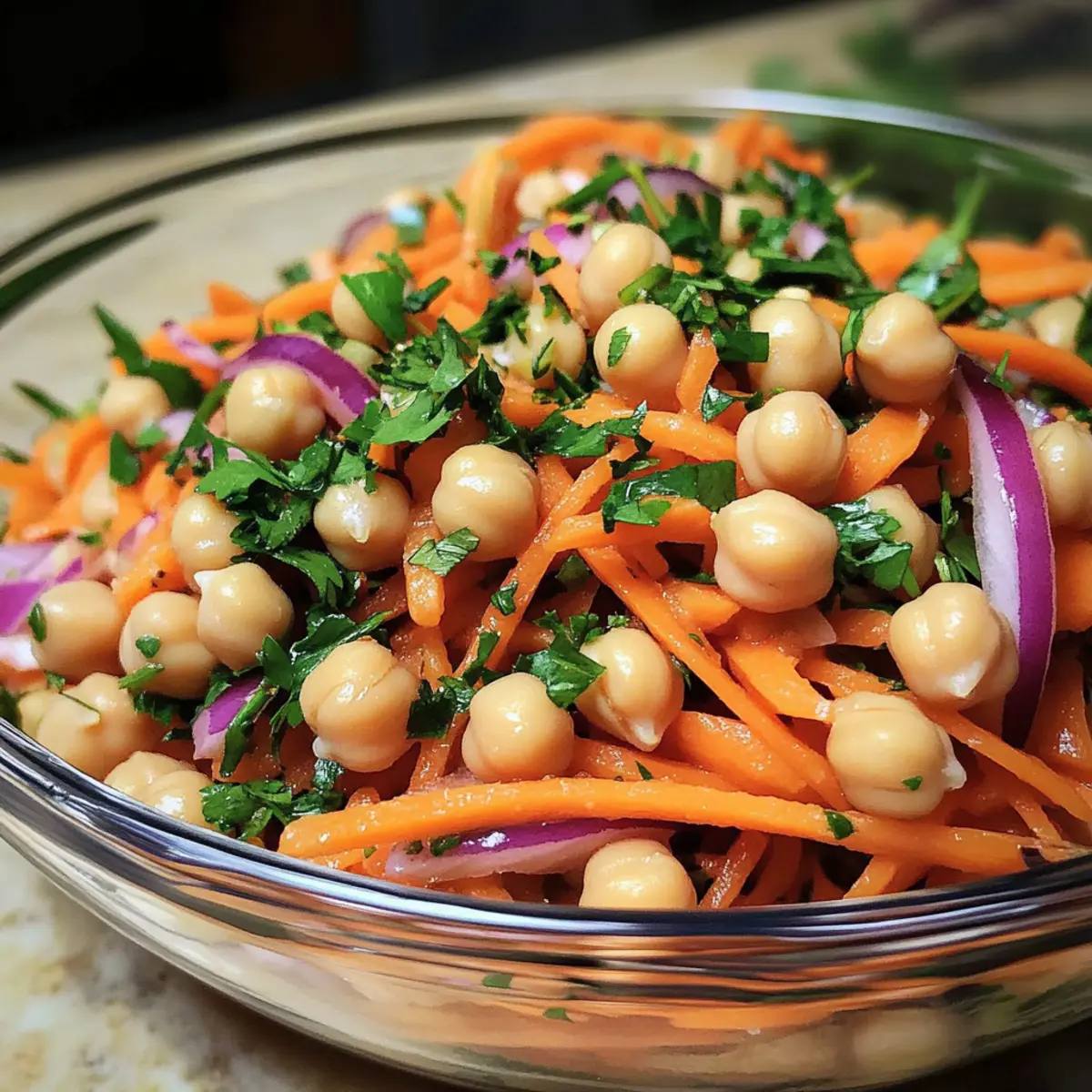 Moroccan Chickpea Carrot Salad