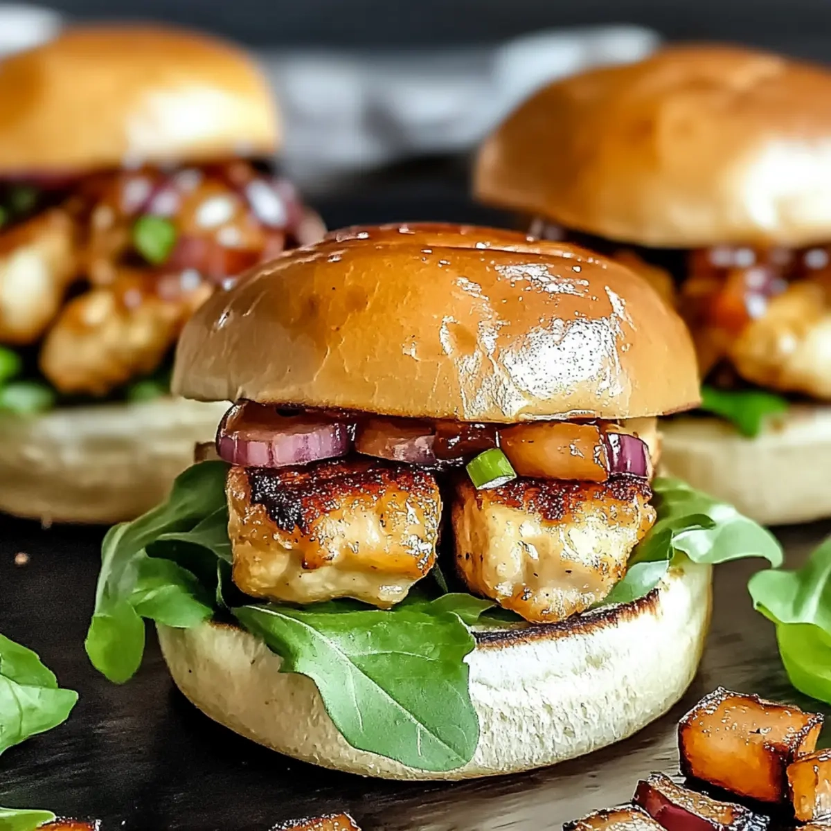 Honey Mustard BLT Chicken Sliders