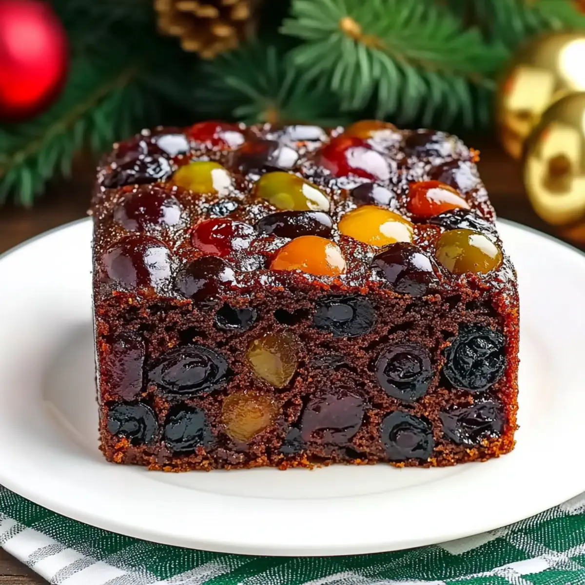 Traditional British Rich Fruitcake