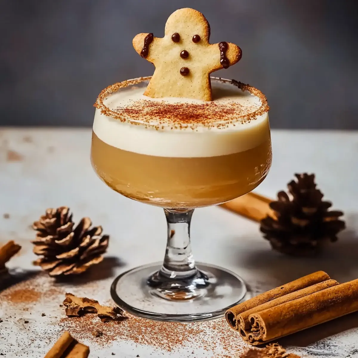 Gingerbread Simple Syrup Cocktail