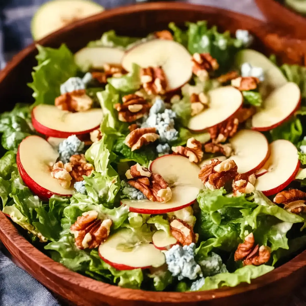 Holiday Honeycrisp Salad with Blue Cheese and Walnuts