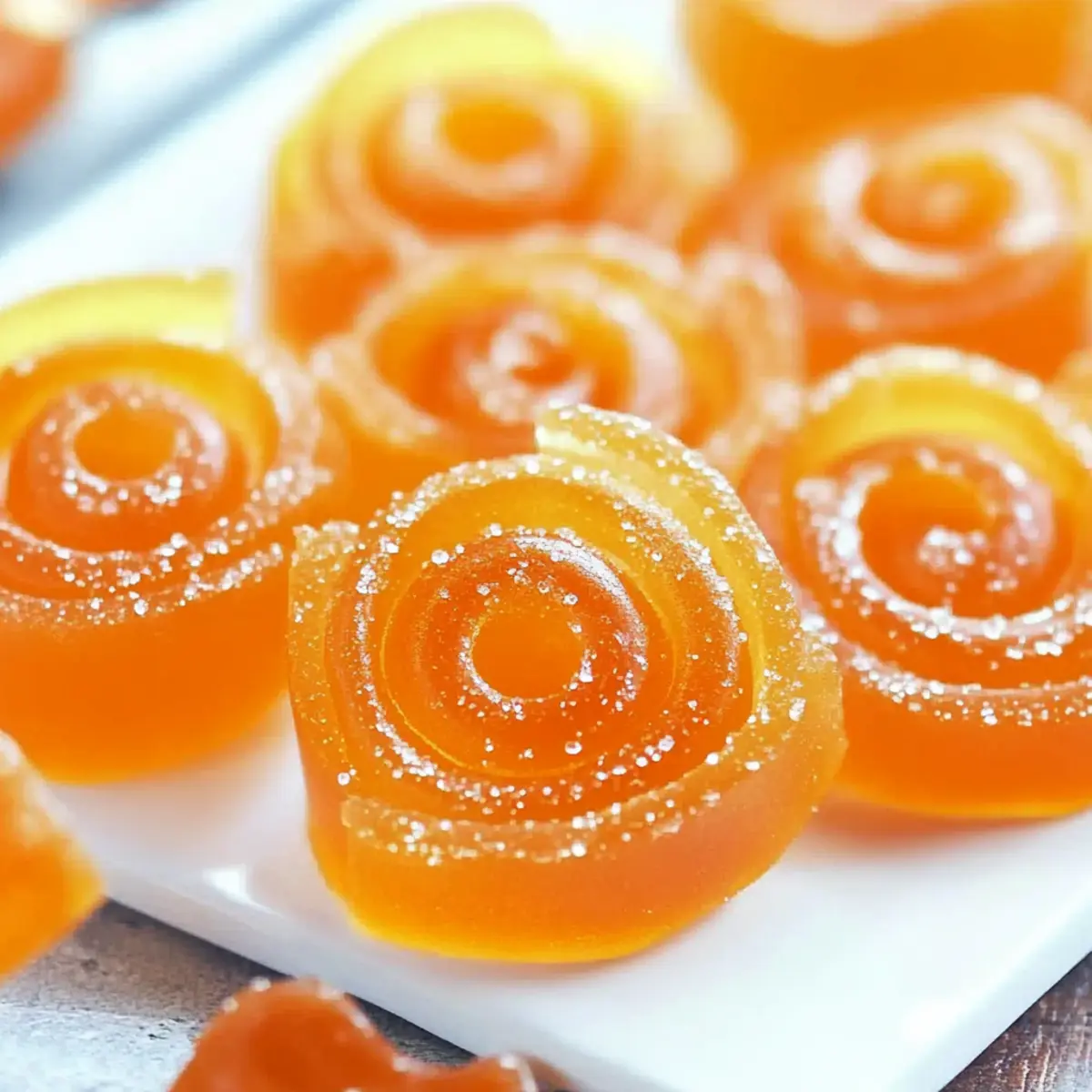 Delicious Orange Jelly Candy