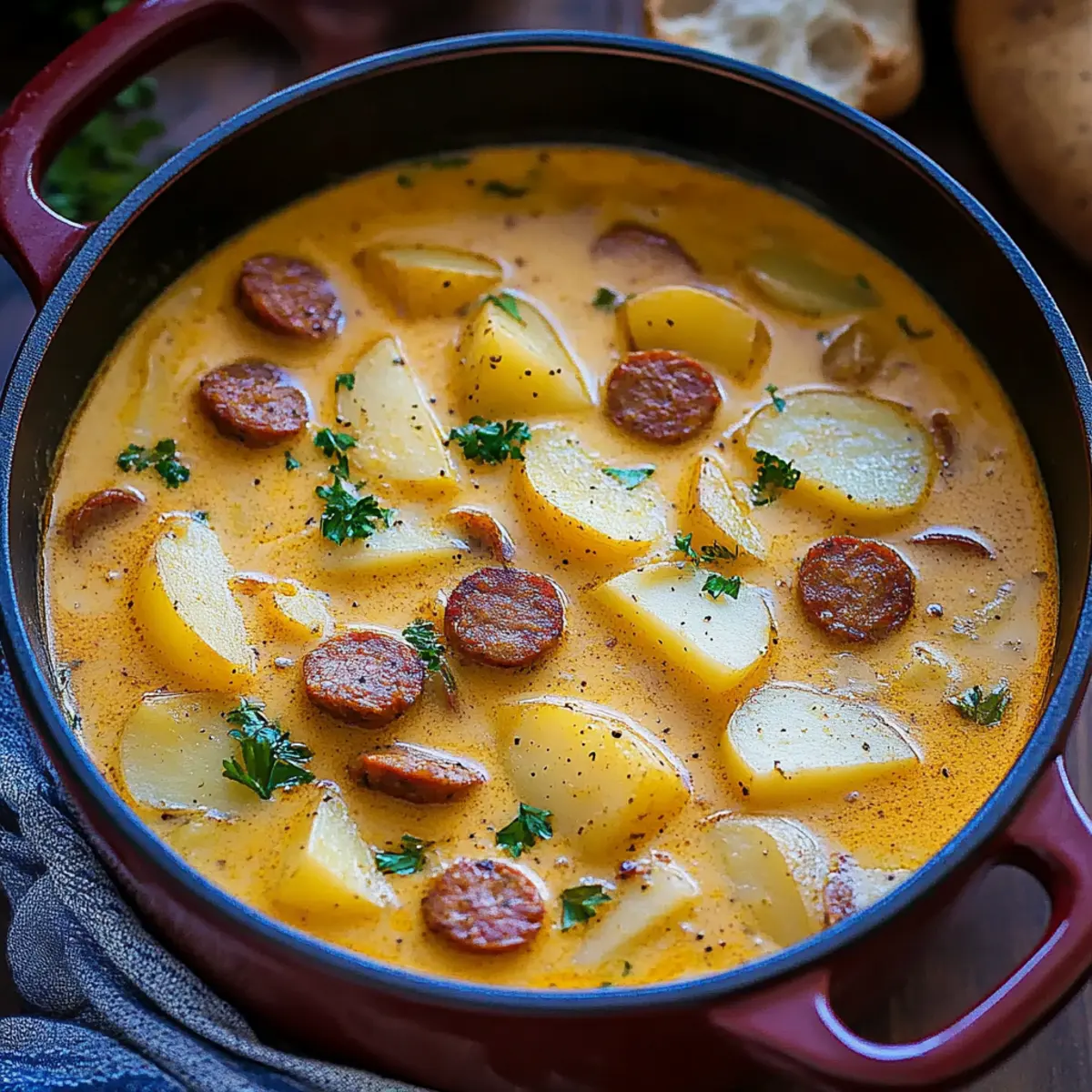 Cajun Potato Soup with Andouille Sausage
