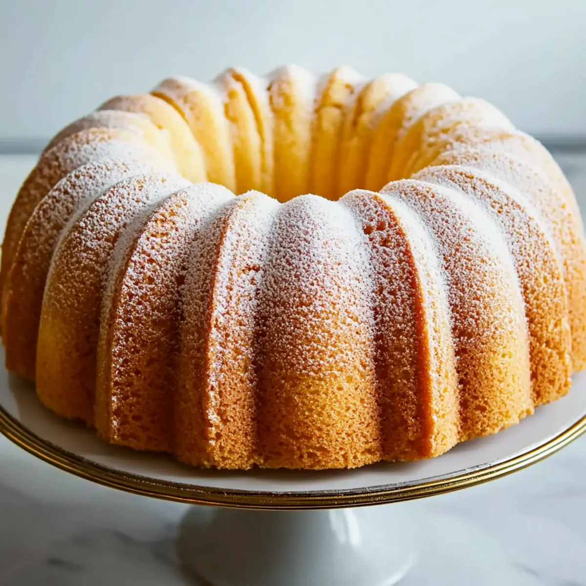 Classic Vanilla Bundt Cake with a Buttery Crumb
