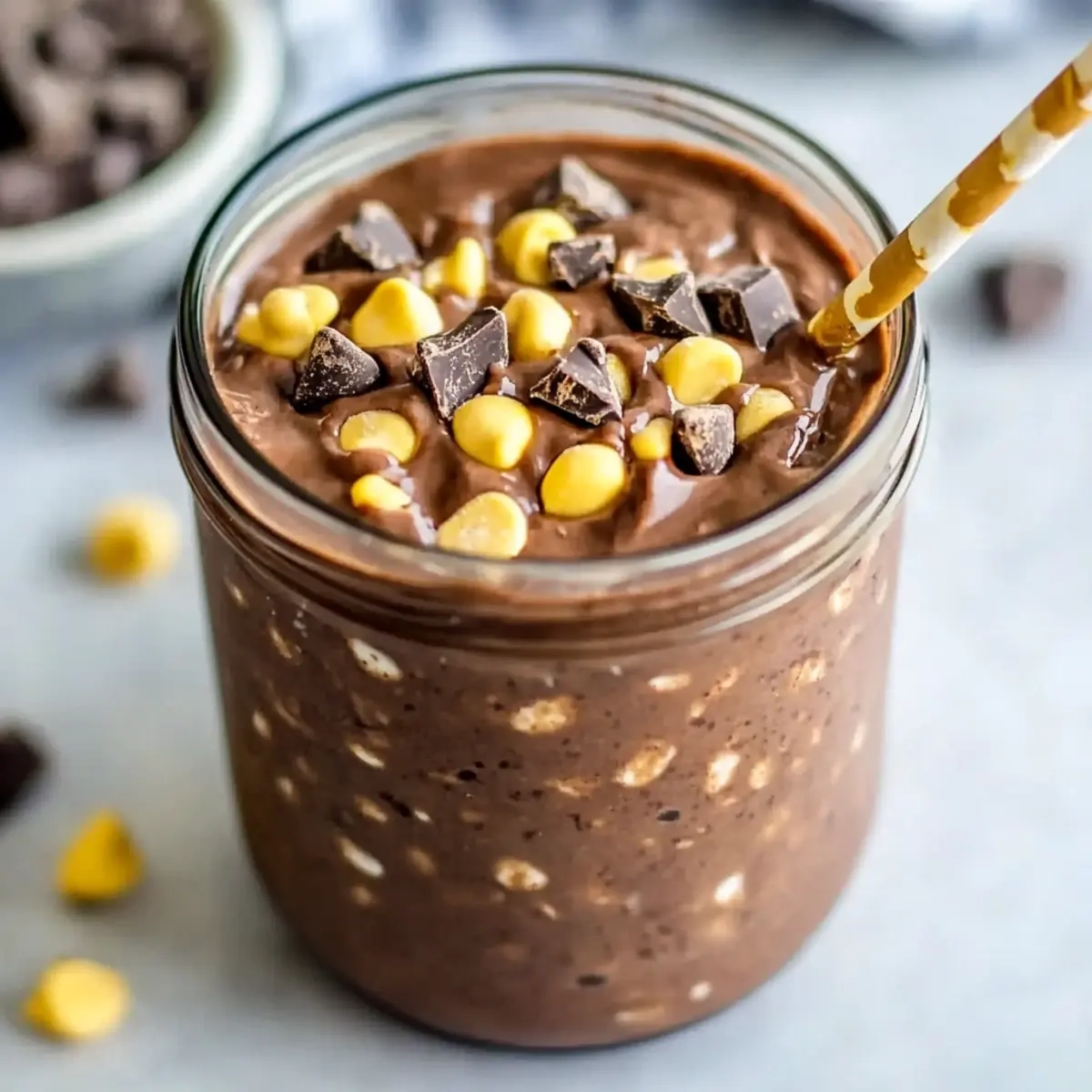 Chocolate Brownie Batter Overnight Oats
