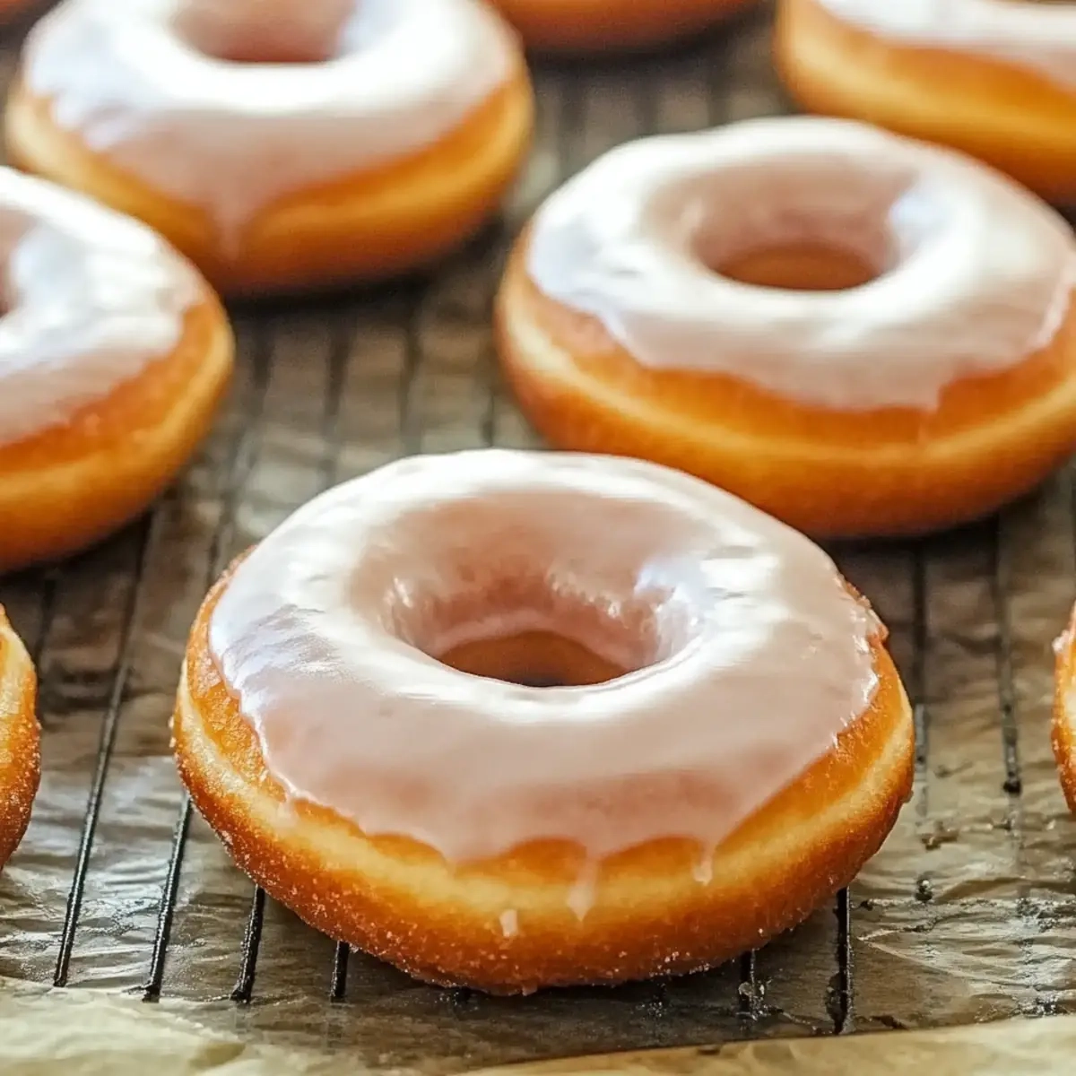 Glazed Applesauce Donuts