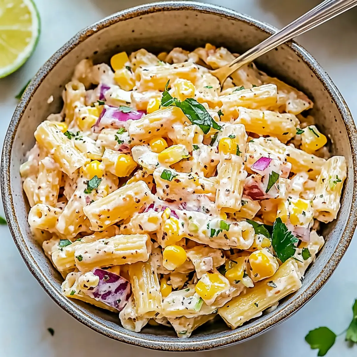 Healthy Street Corn Pasta Salad