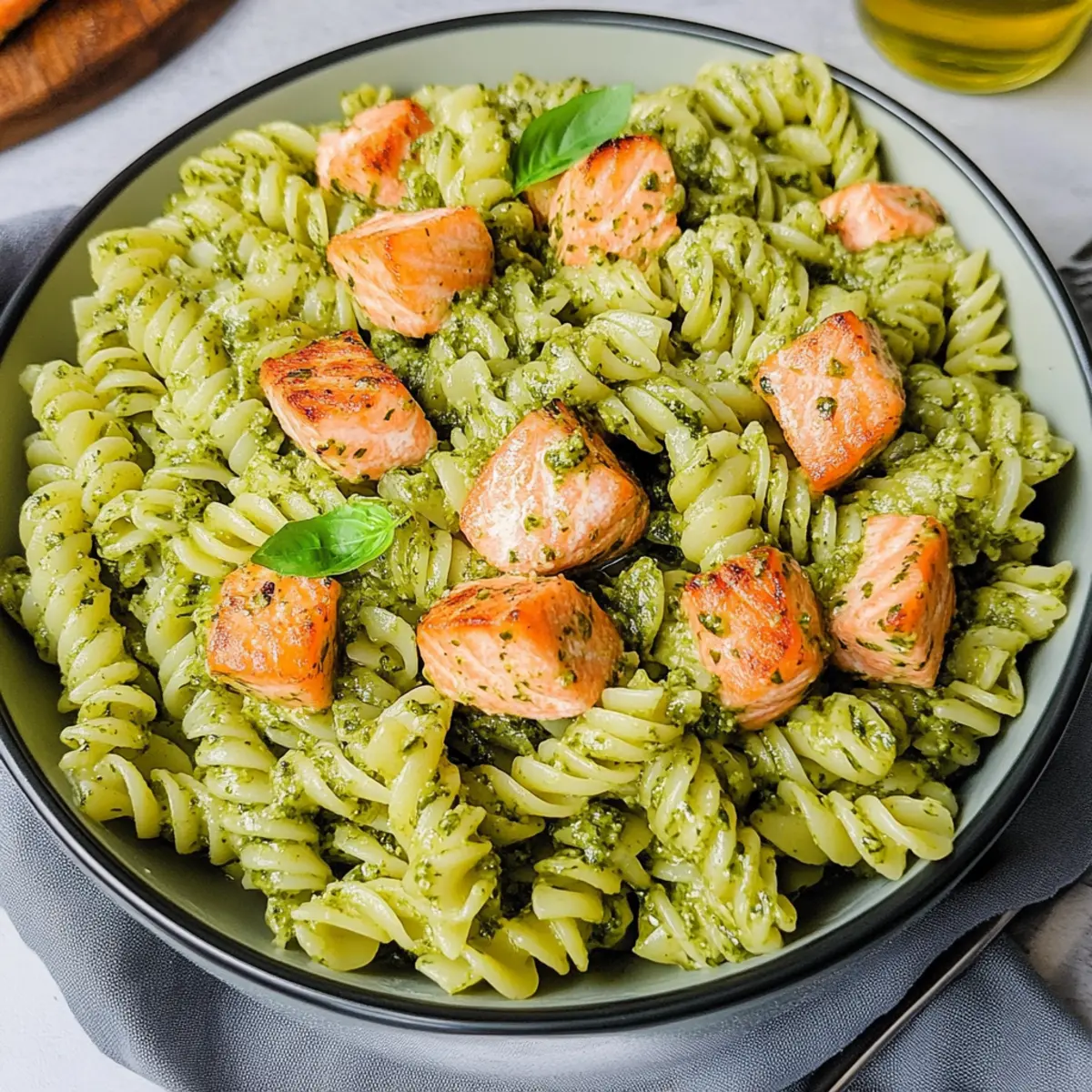 Salmon Pesto Pasta