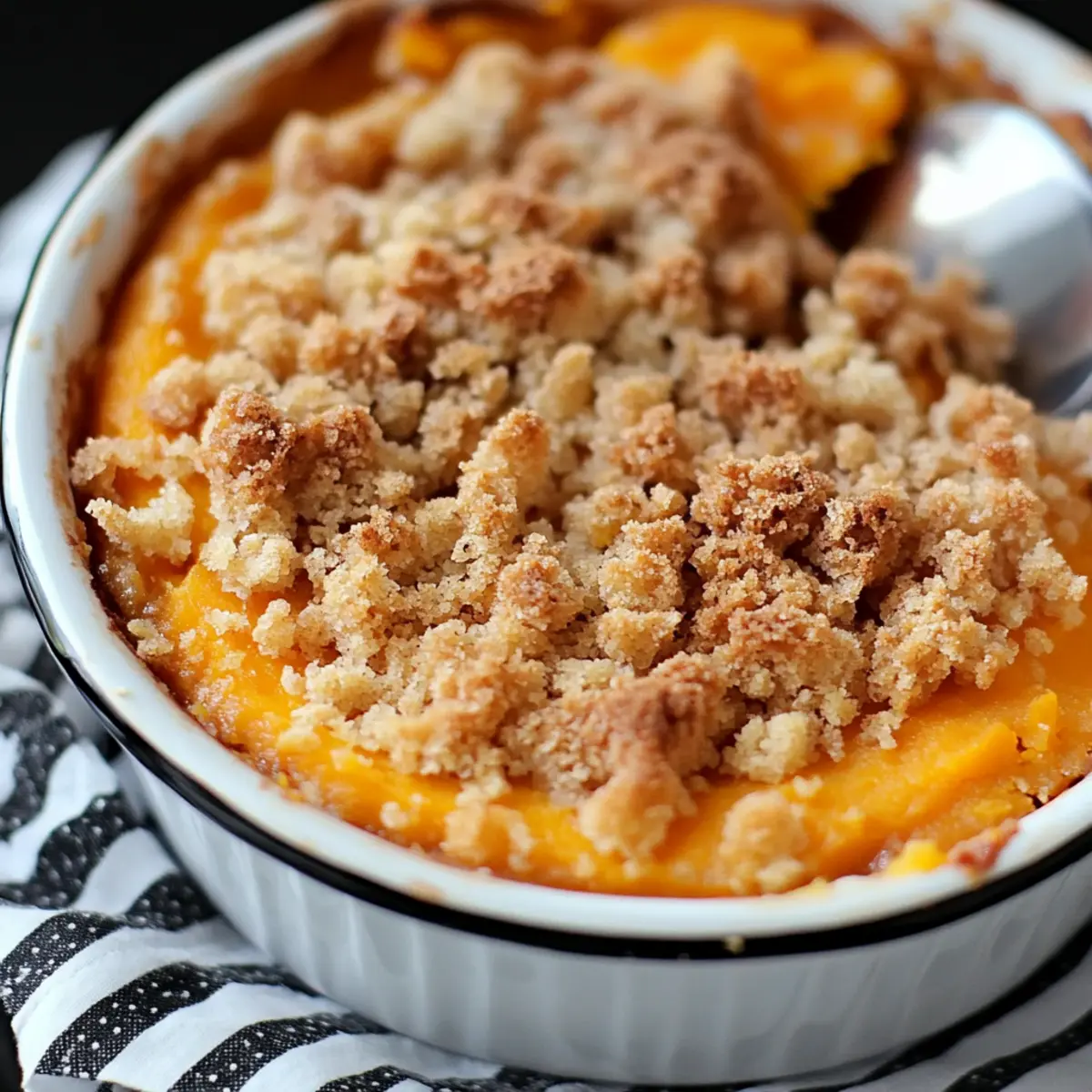 Sweet Potato Casserole with Streusel Topping