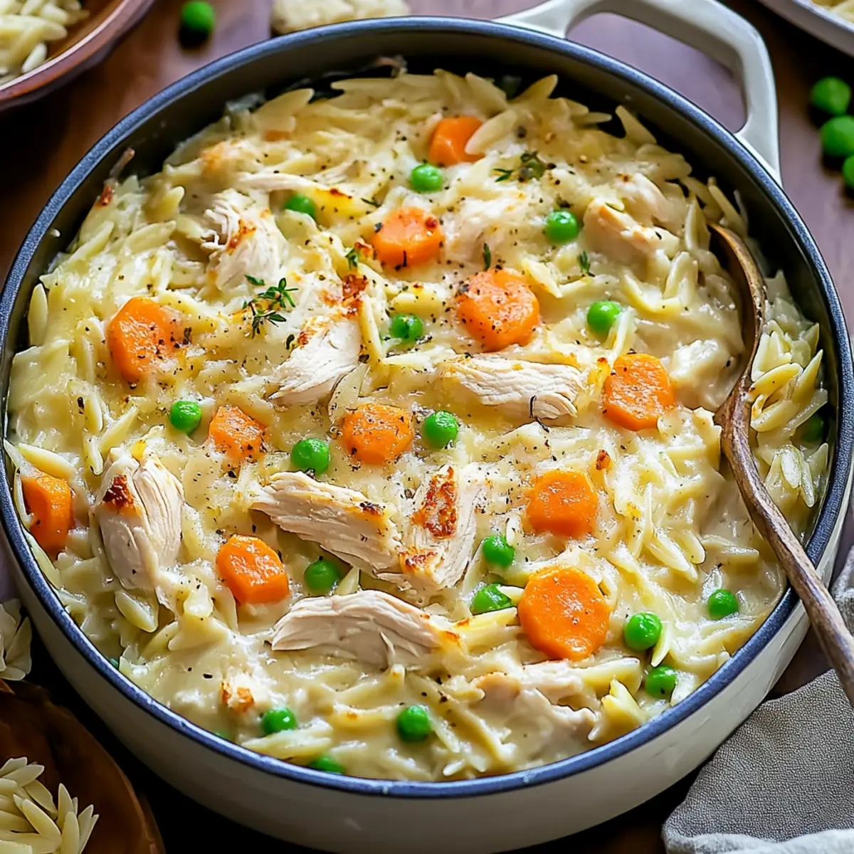 Cozy Chicken Pot Pie Orzo