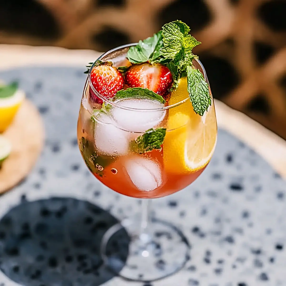 Strawberry Limoncello Spritz Mojito Recipe