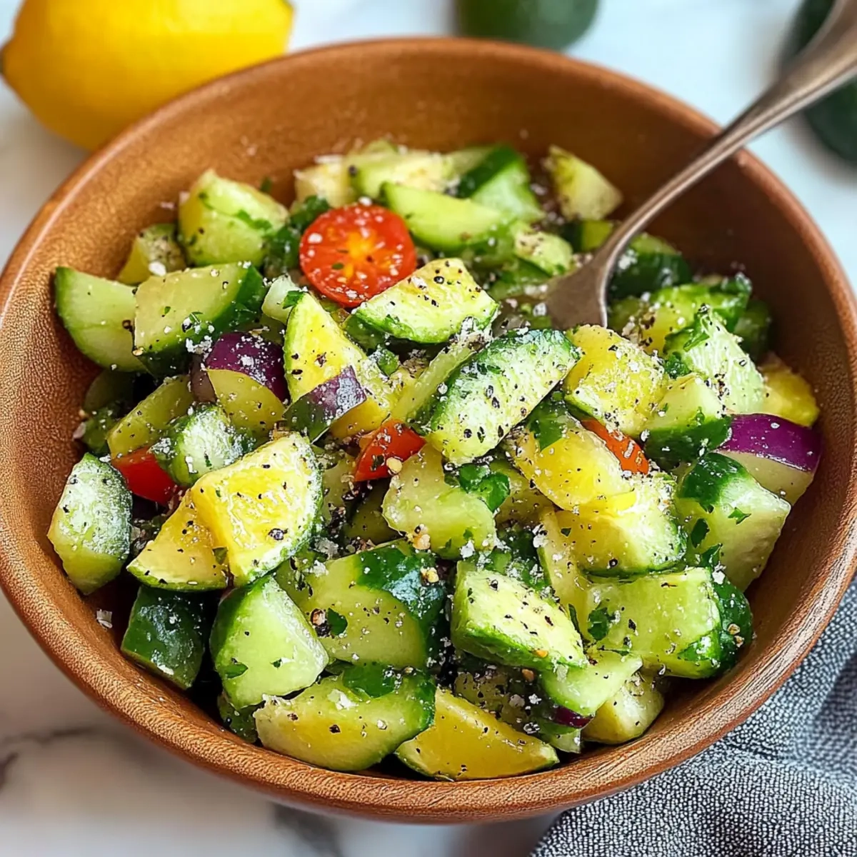 Salade Méditerranéenne Avocat & Citron