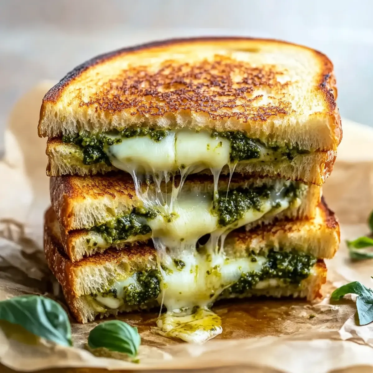 Best Pesto Grilled Cheese Sandwich