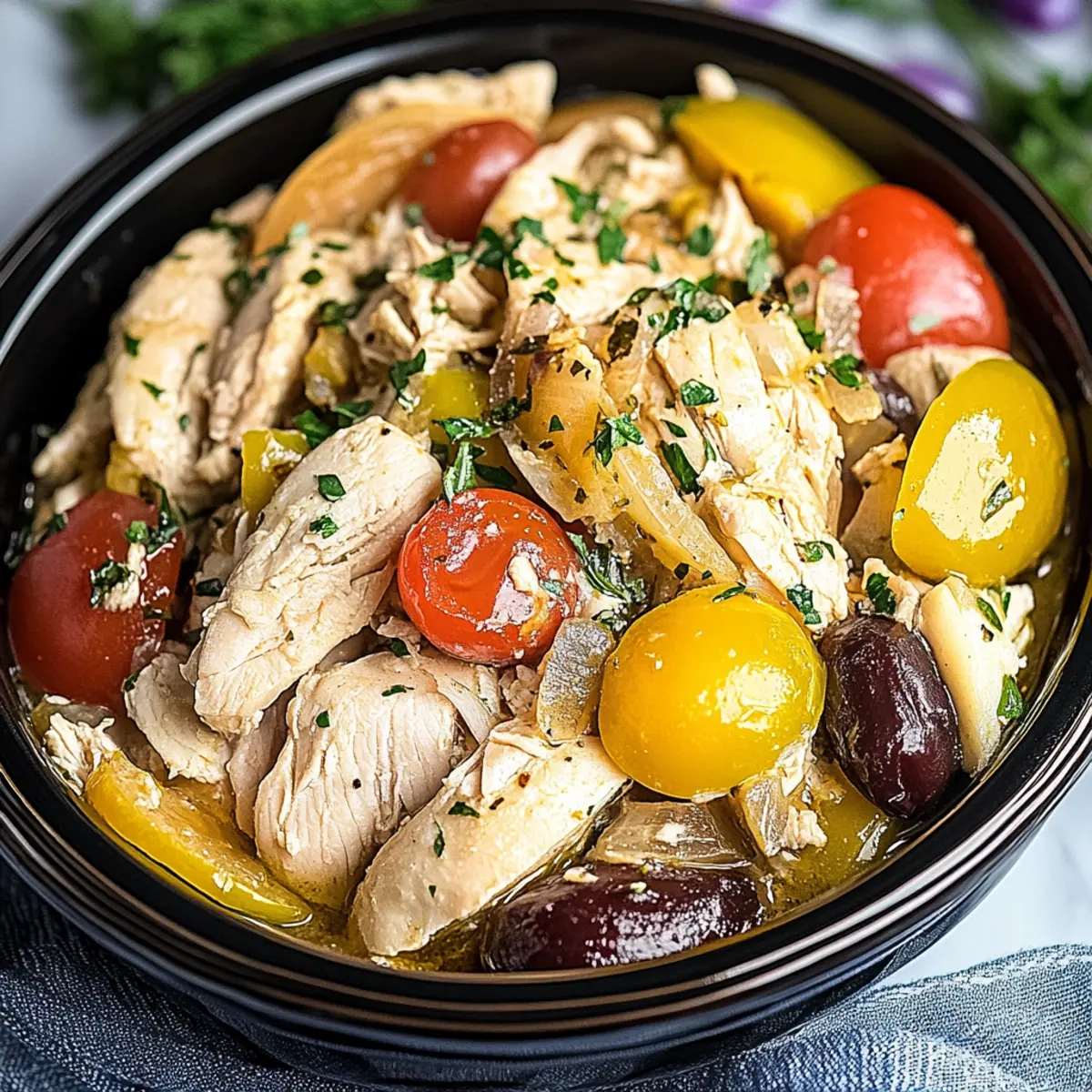 Slow Cooker Greek Chicken
