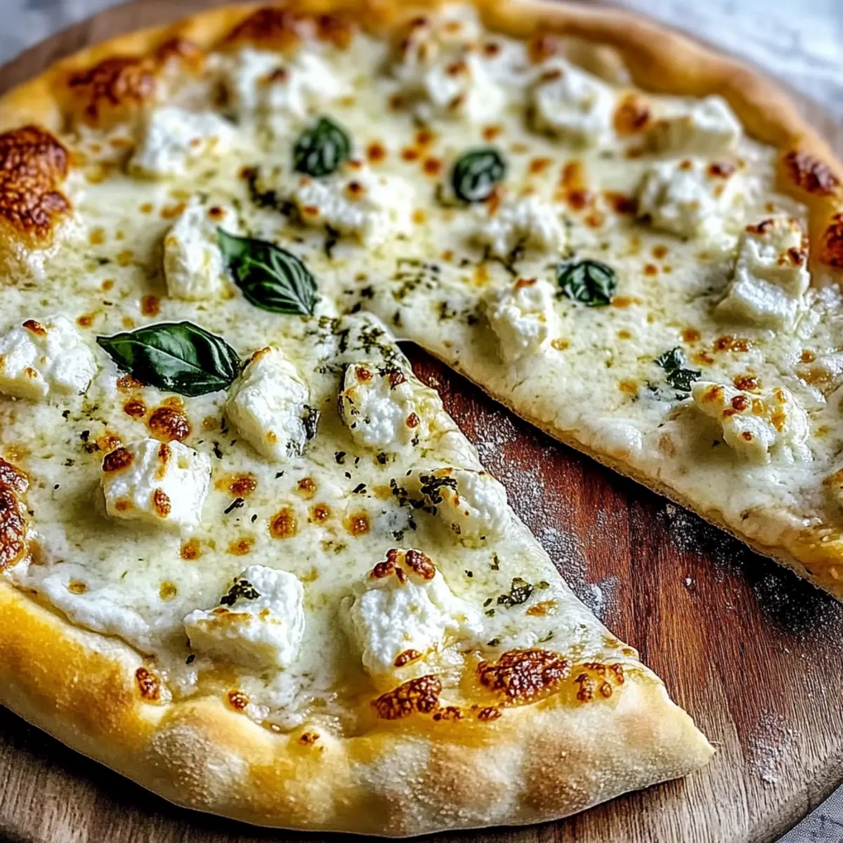 3-Cheese White Pizza