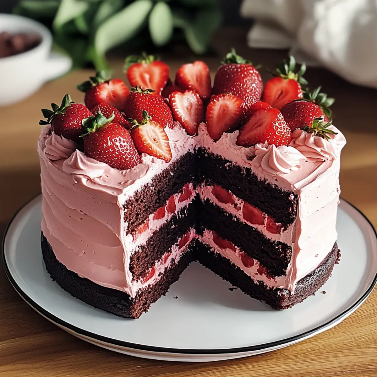 Chocolate Strawberry Cake