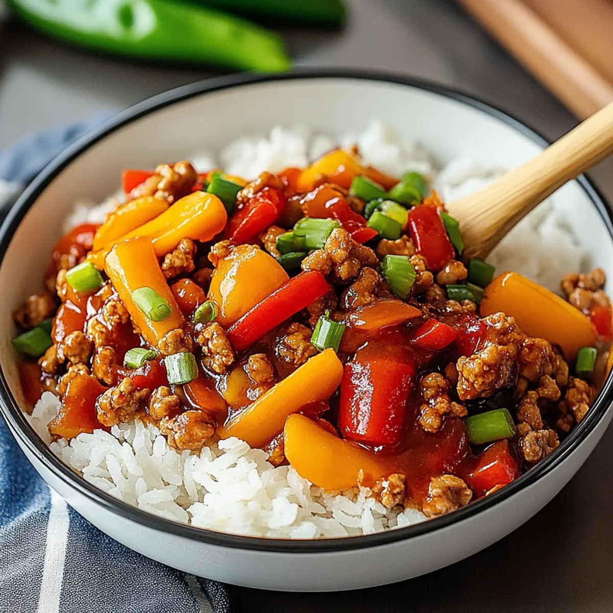Sweet & Sour Ground Chicken