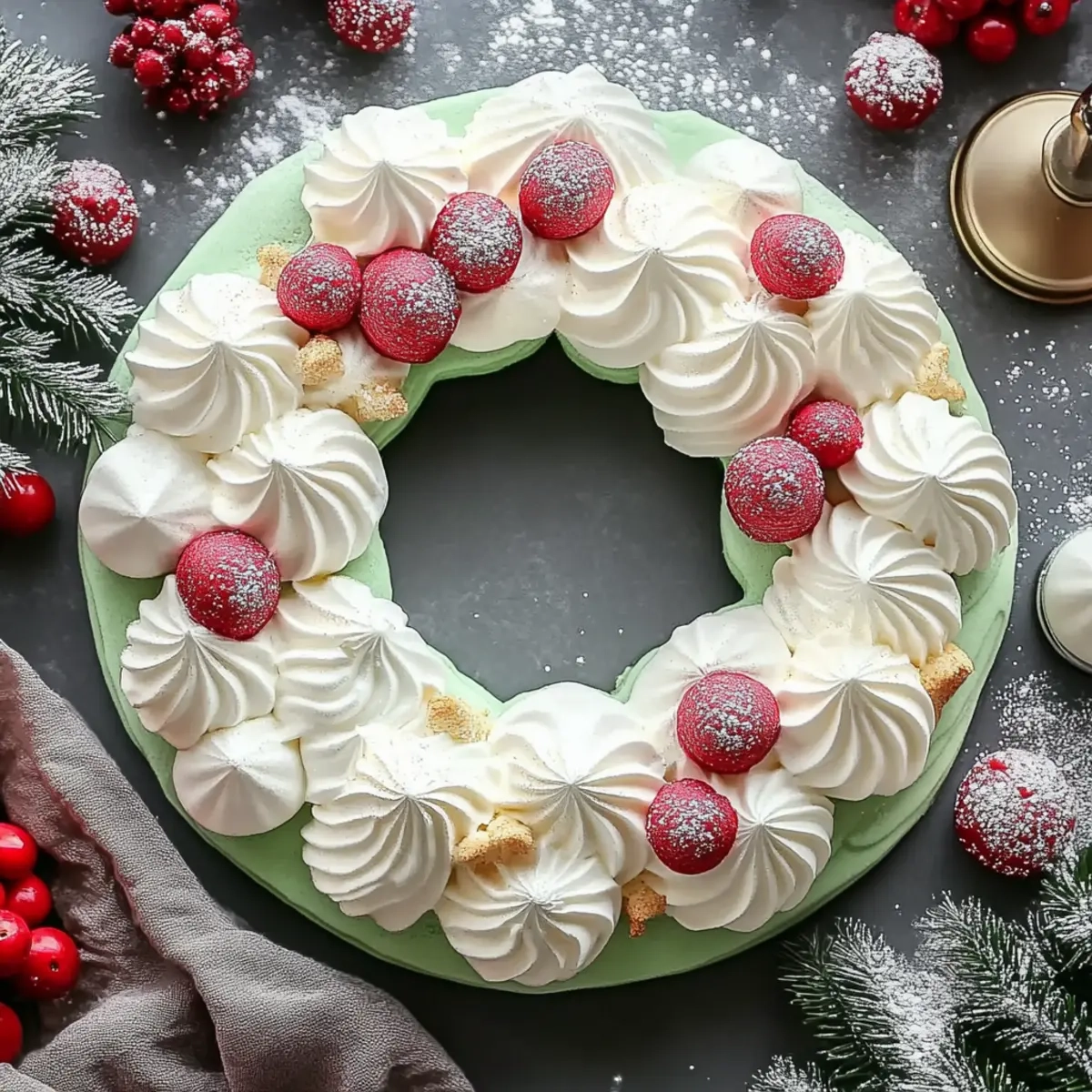 Meringue Wreath Cookies
