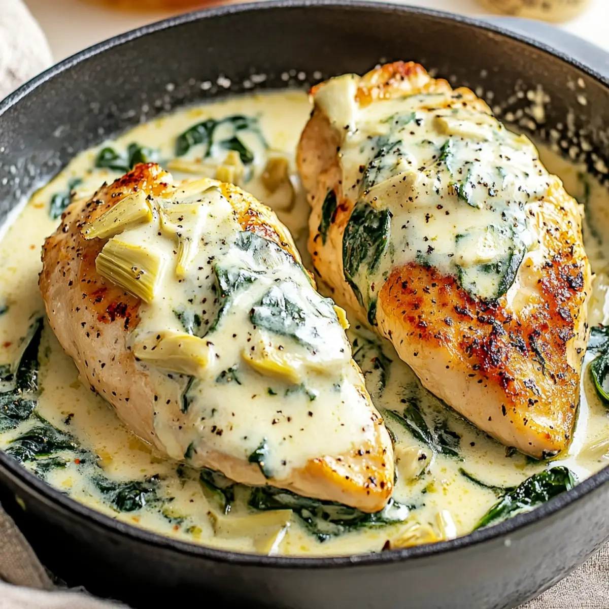 Spinach Artichoke Chicken