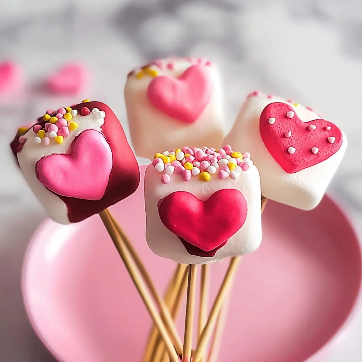 Valentine Marshmallow Pops