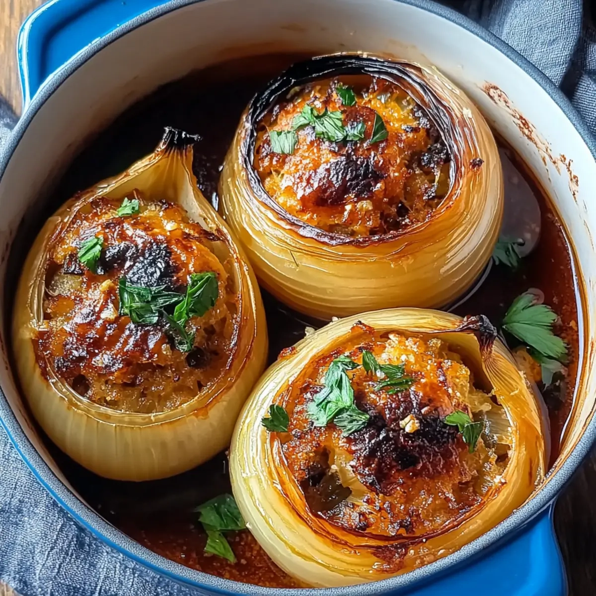 Greek Stuffed Onions