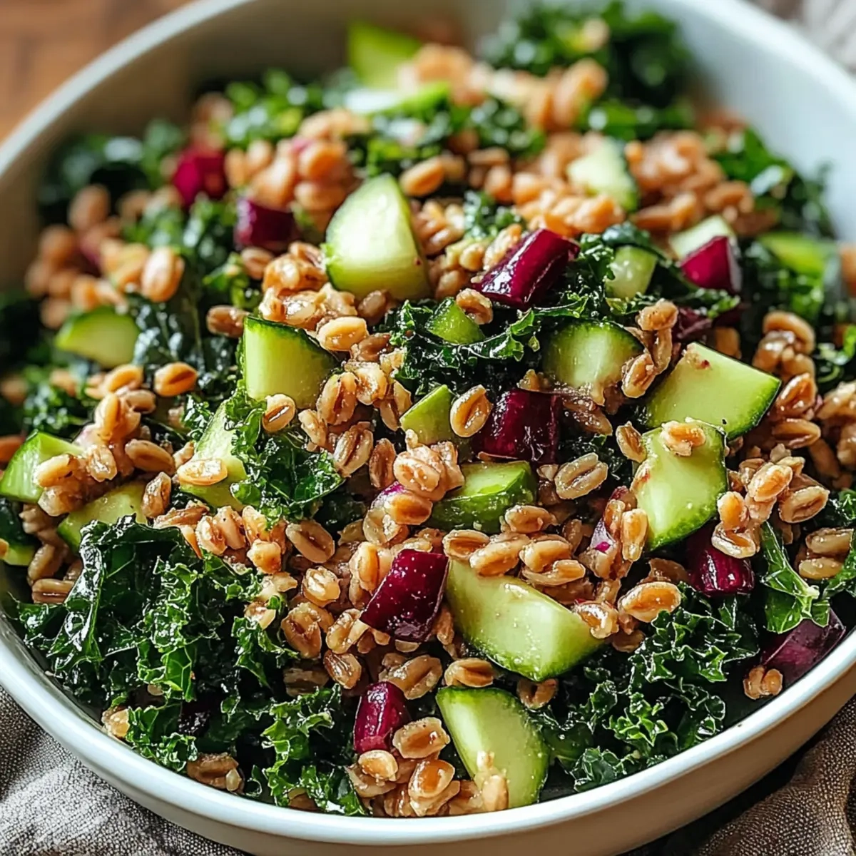 Winter Farro and Kale Salad