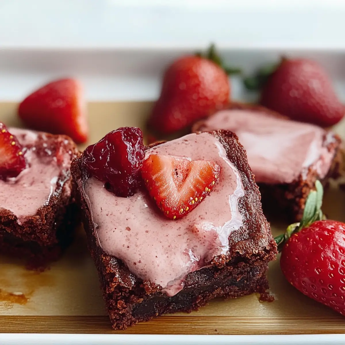 Strawberry Brownies