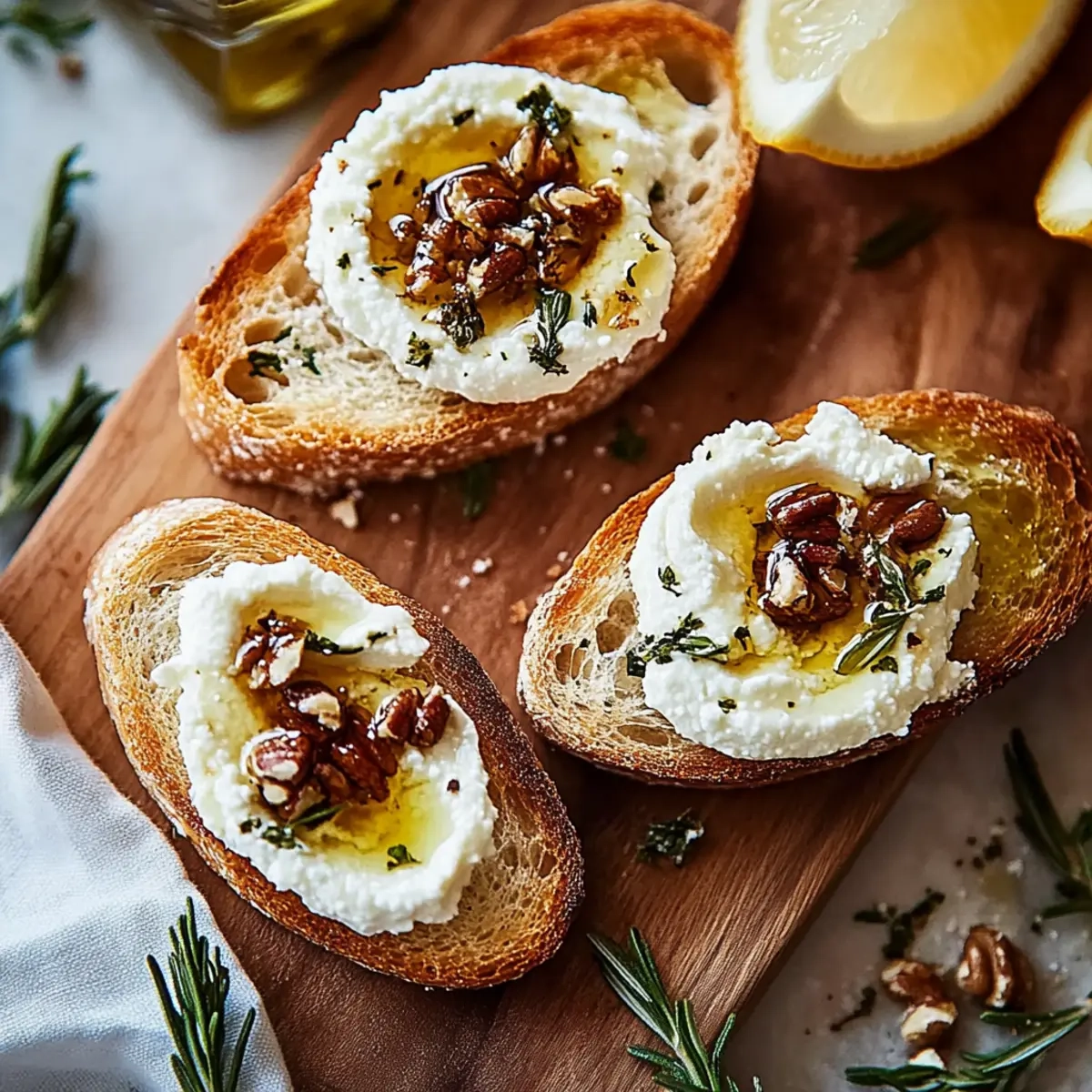 Whipped Feta Crostini