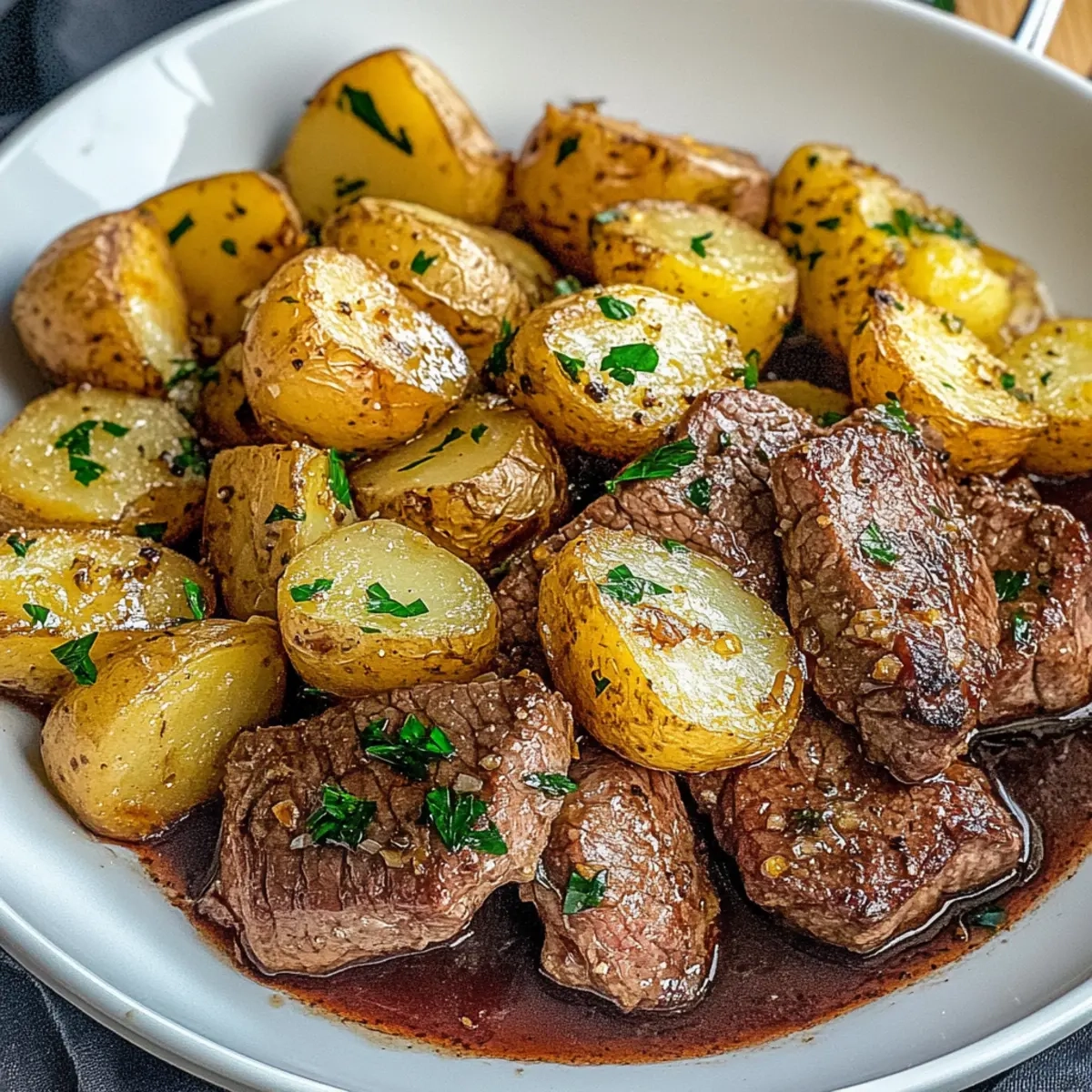 Garlic Steak and Potatoes