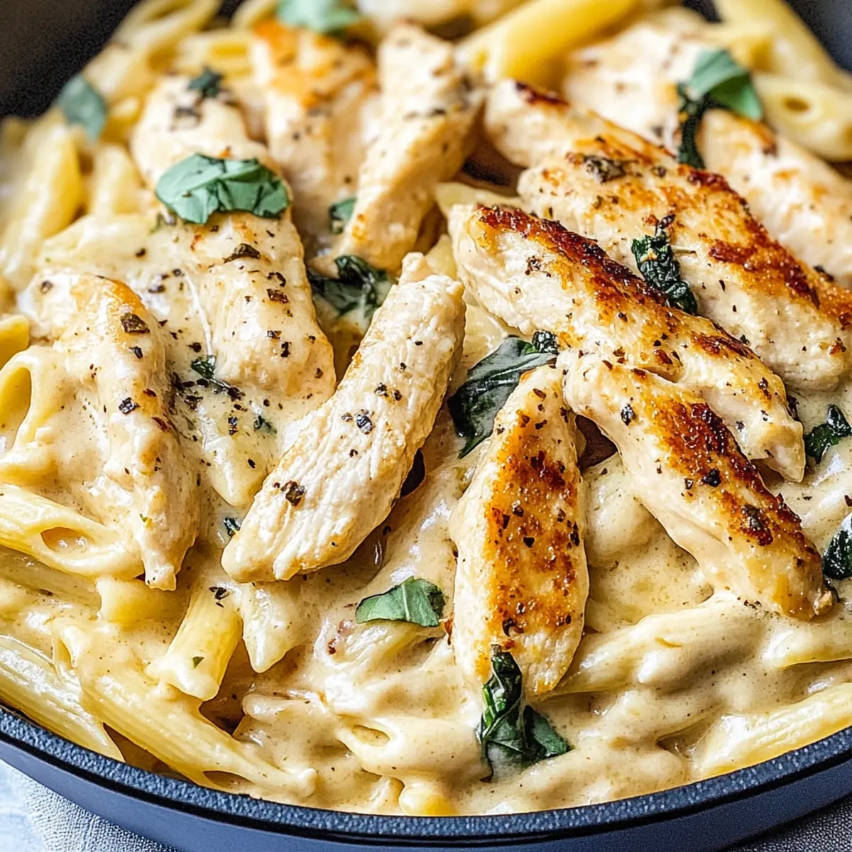 Creamy Garlic Chicken Pasta