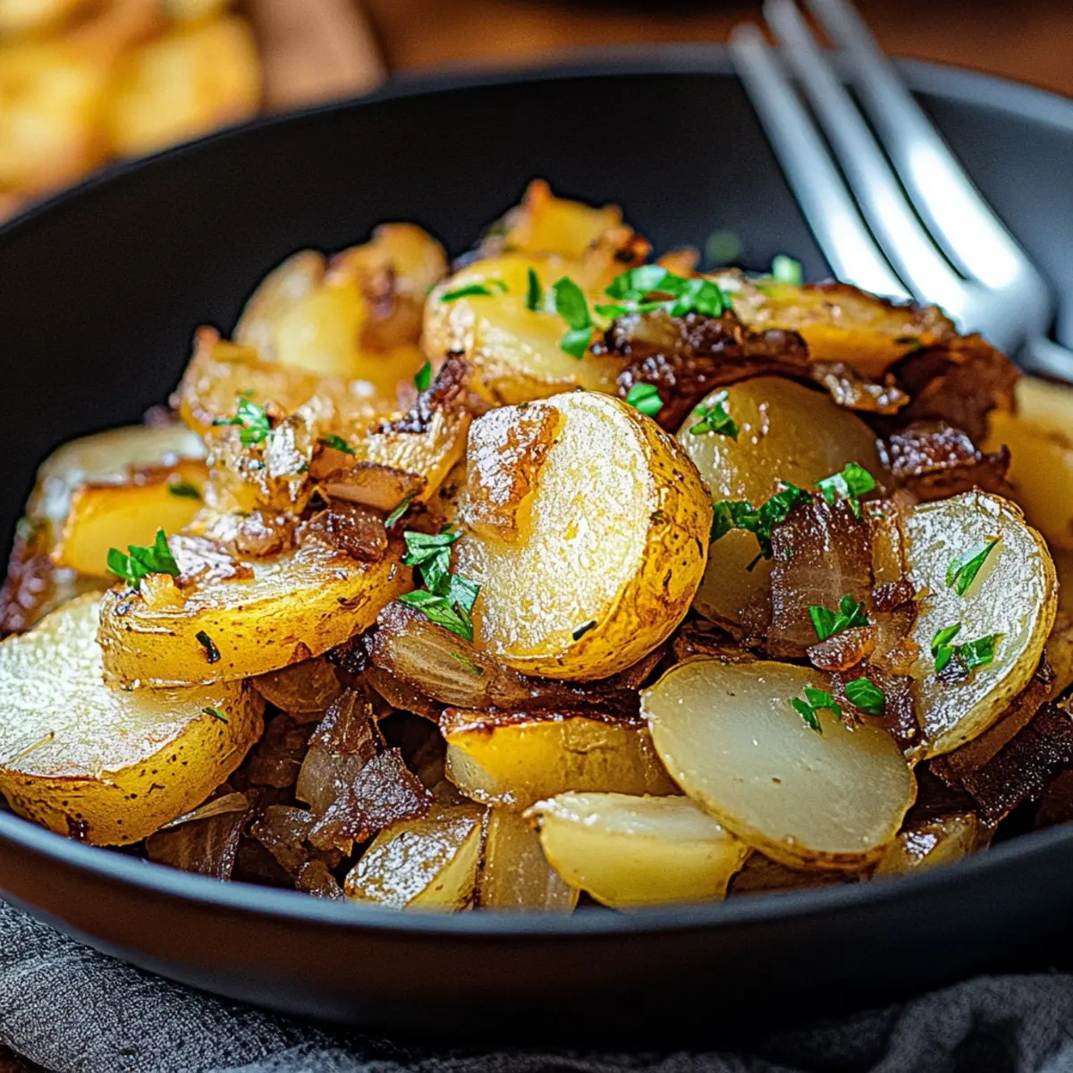 Fried Potatoes and Onions