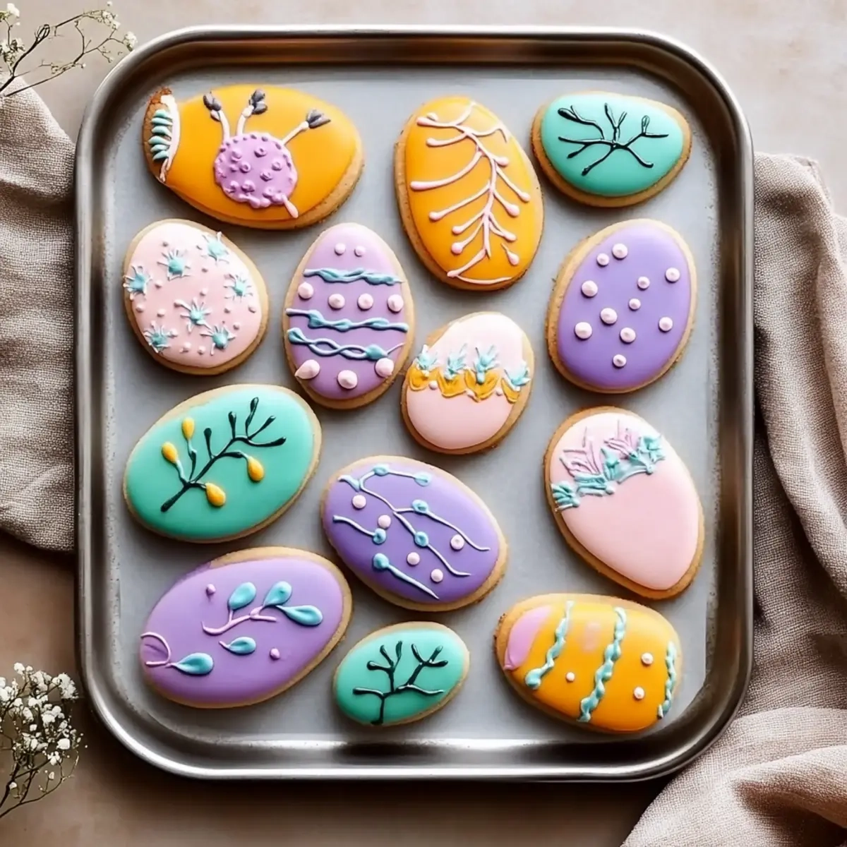 Hand Painted Cookies for Your Easter Table