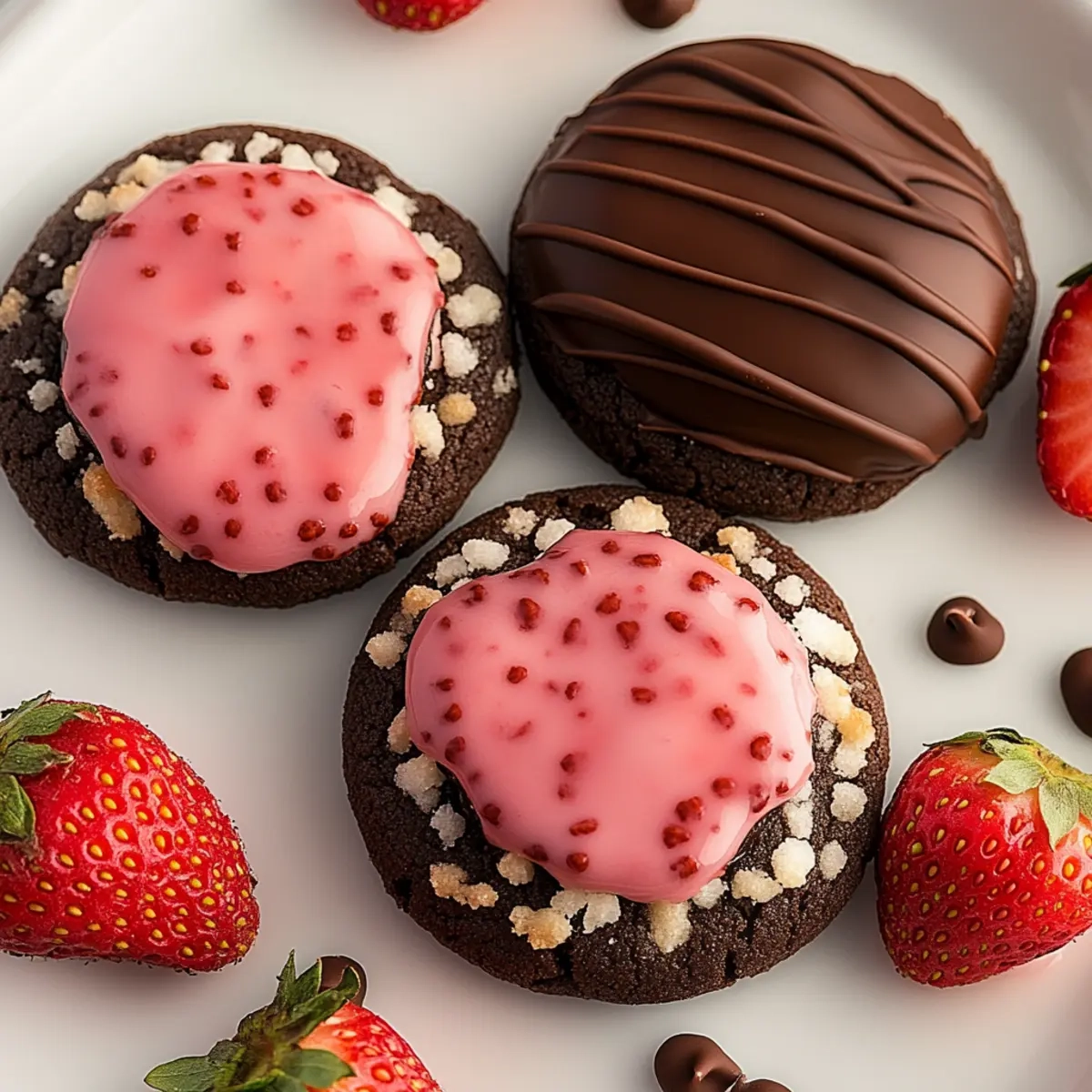 Chocolate Covered Strawberry Cookies