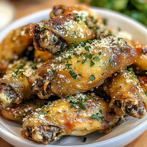 Crispy Baked Parmesan Chicken Wings