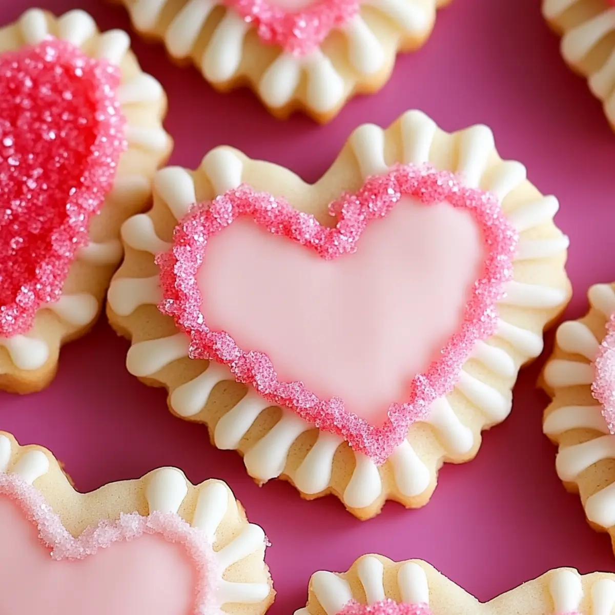 Ruffled Heart Sugar Cookies