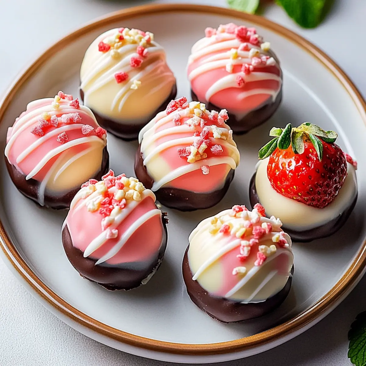 Strawberry Cheesecake Truffle Bites